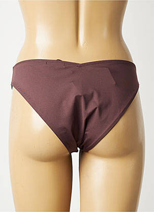 Maillot de bain 2 pièces marron ALBERTINE femme