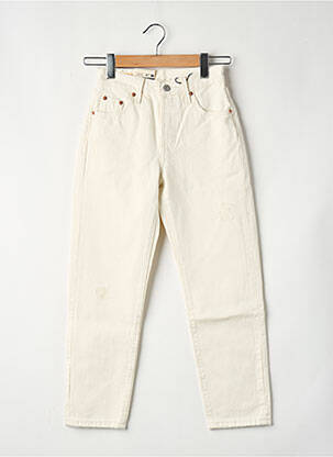 Jeans coupe droite beige LEVI'S femme