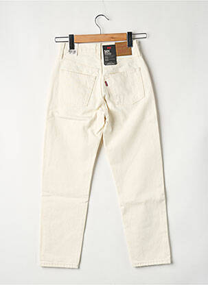 Jeans coupe droite beige LEVI'S femme