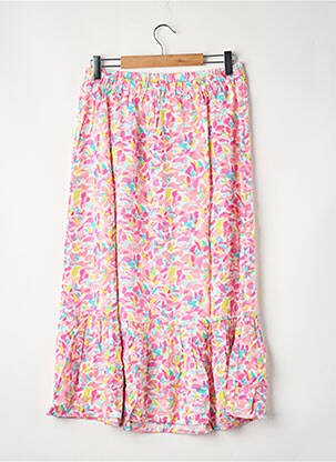 Jupe mi-longue rose MAMA LICIOUS femme