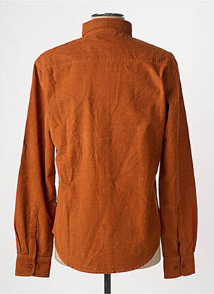 Chemise manches longues orange THINKING MU homme
