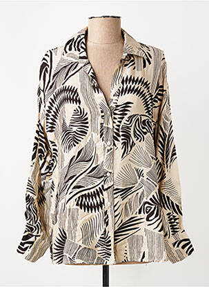 Chemise manches longues beige DIEGA femme