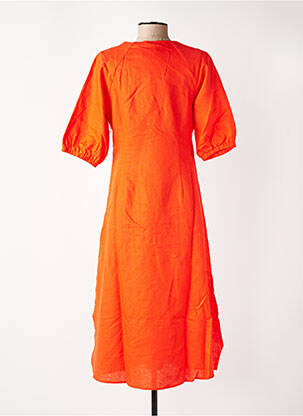 Robe mi-longue orange Y.A.S femme