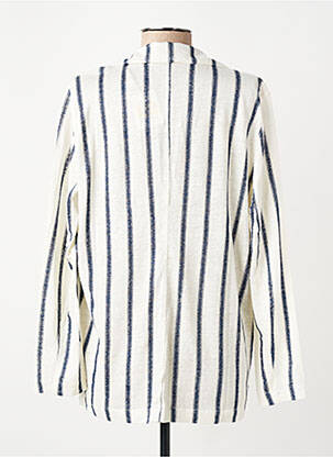 Blazer bleu MAJESTIC FILATURES femme