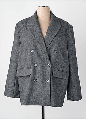 Manteau long gris GINA TRICOT femme