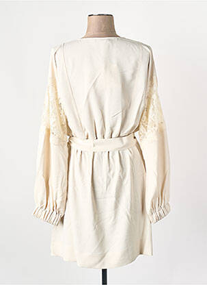 Robe mi-longue beige TWINSET femme
