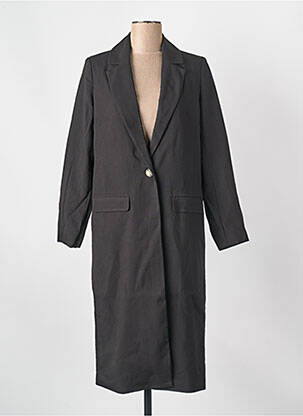 Manteau long noir OBJECT femme