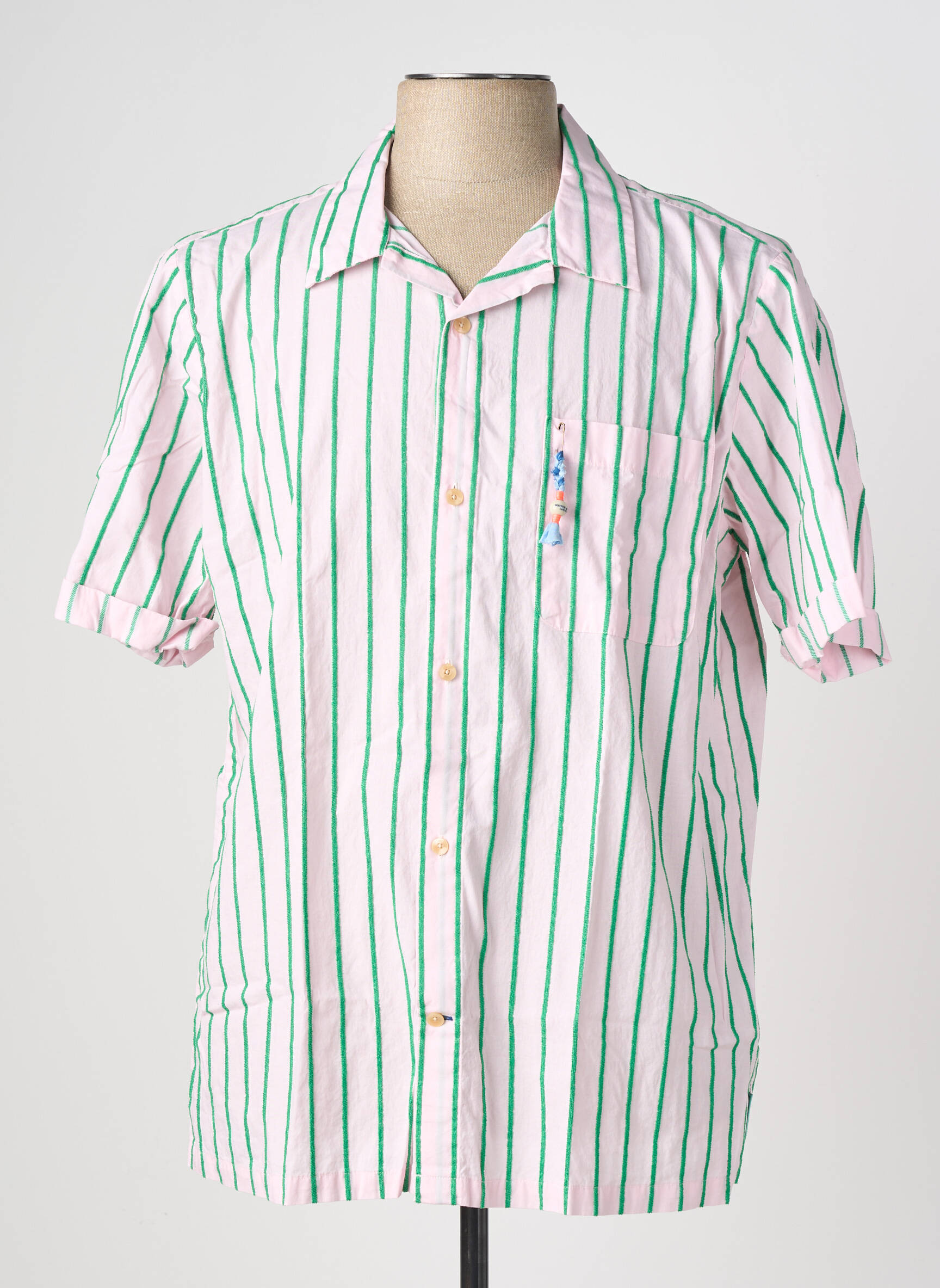Chemise manches courtes rose SCOTCH & SODA homme