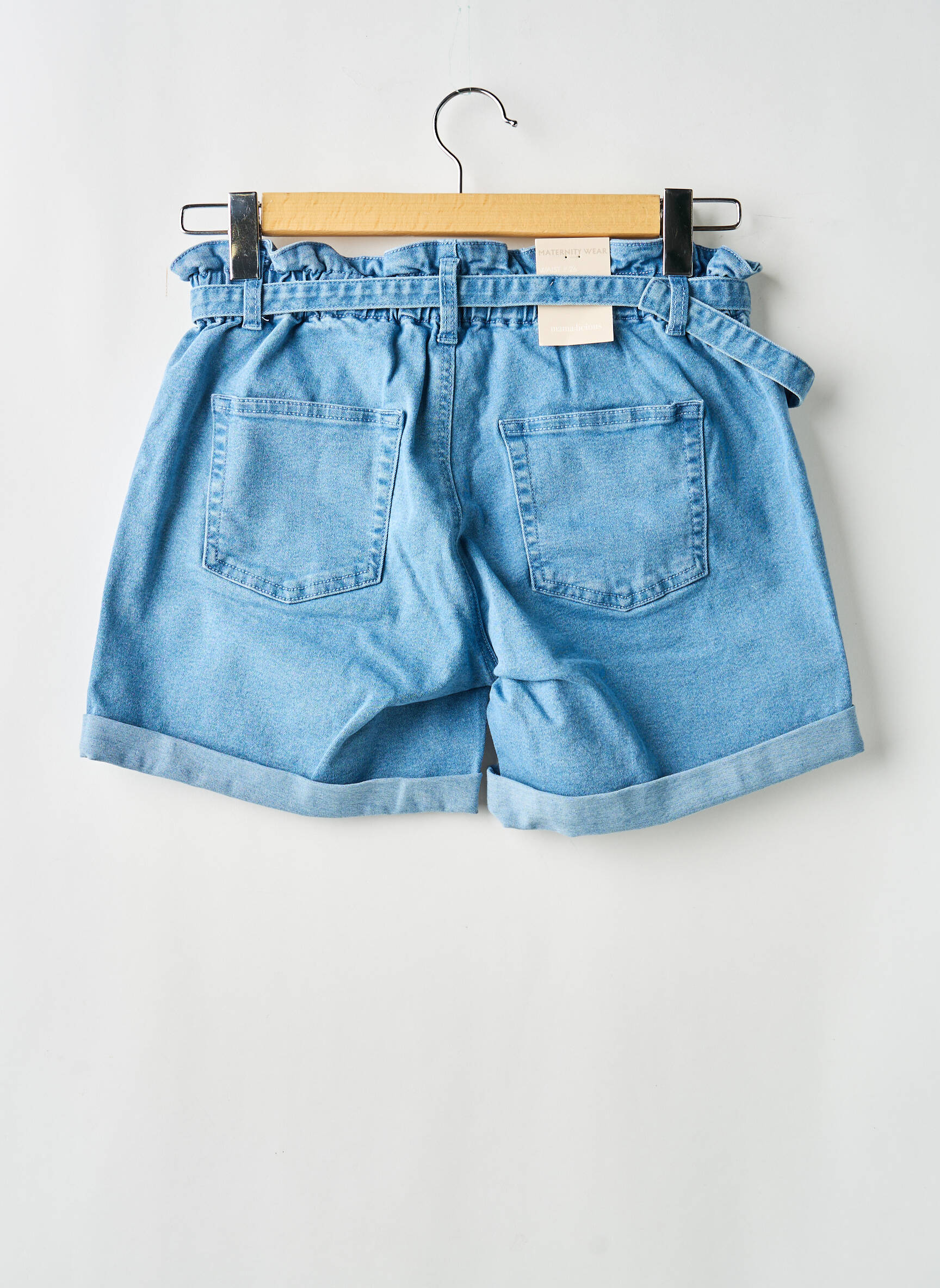 Short bleu MAMA LICIOUS femme