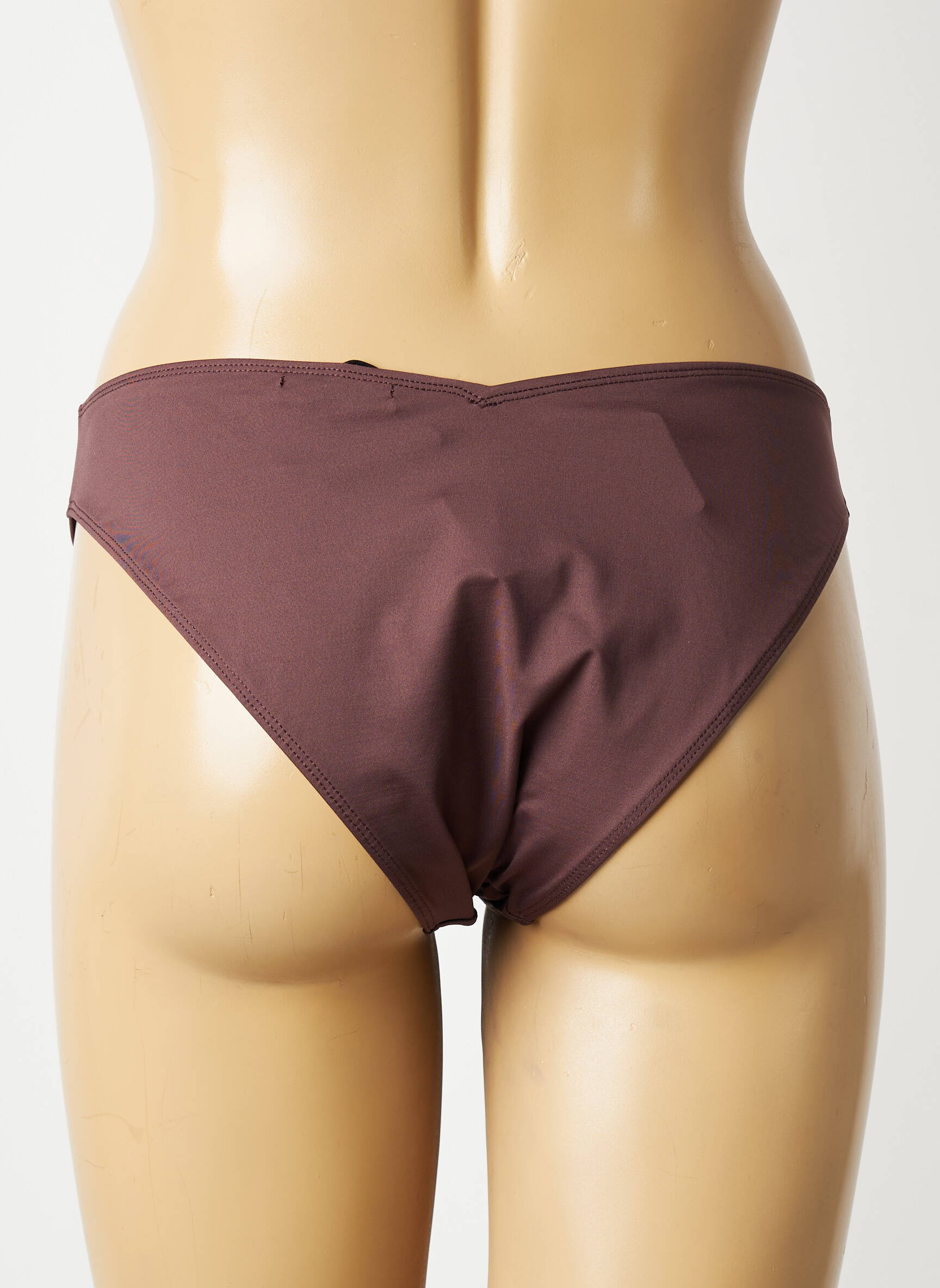 Maillot de bain 2 pièces marron ALBERTINE femme