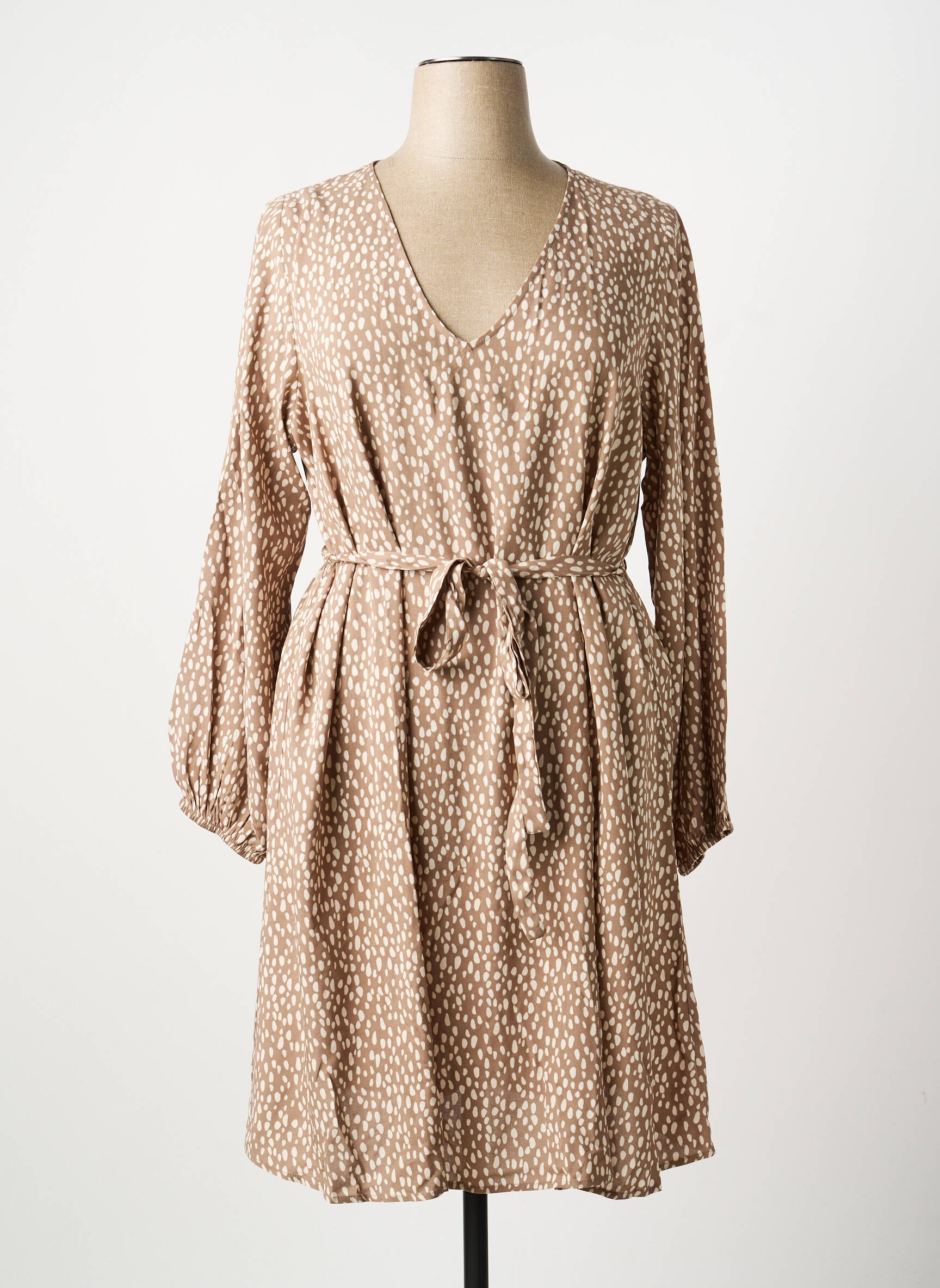 Robe courte beige EVOKED VILA femme
