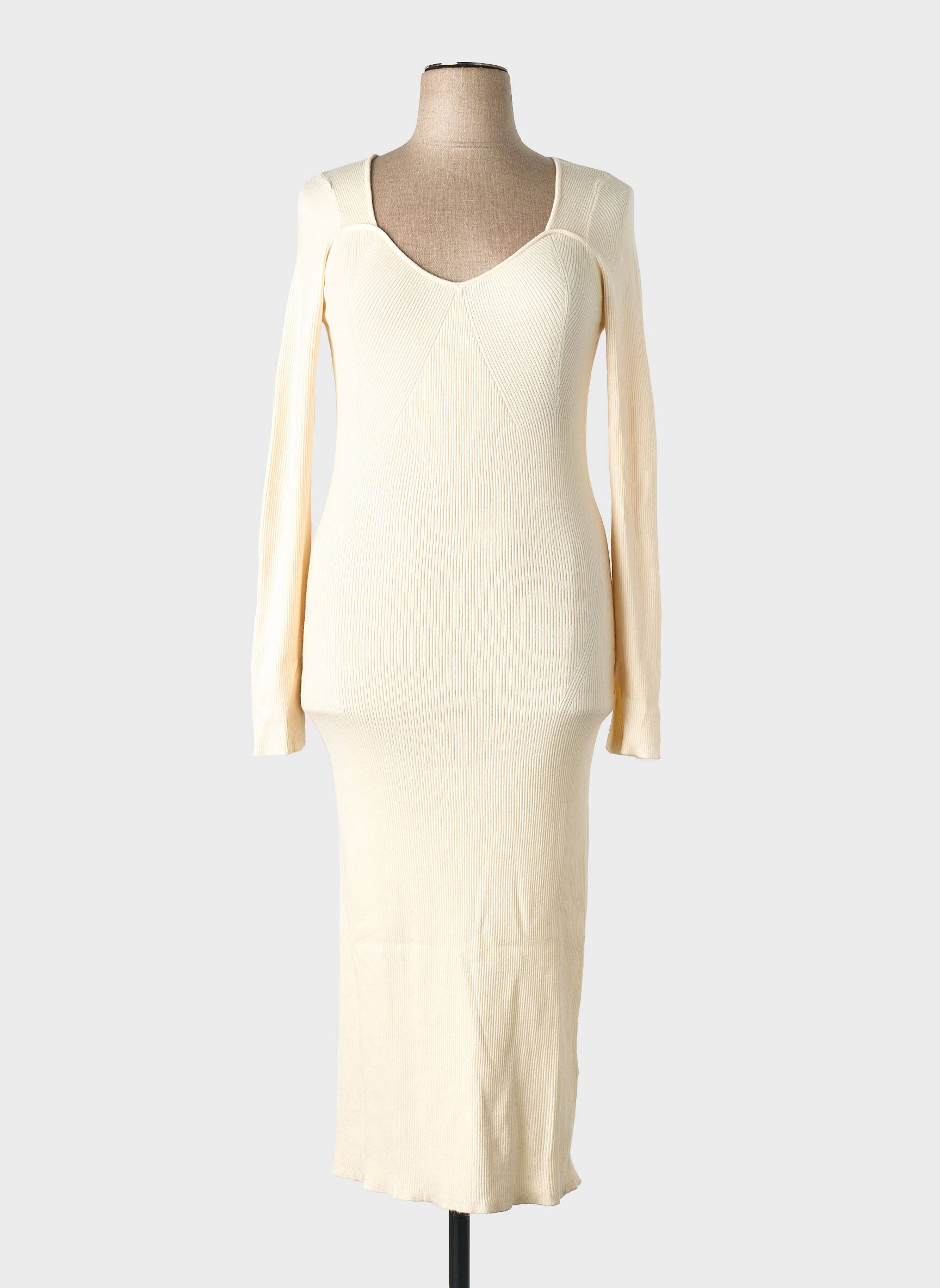 Robe longue blanc GINA TRICOT femme