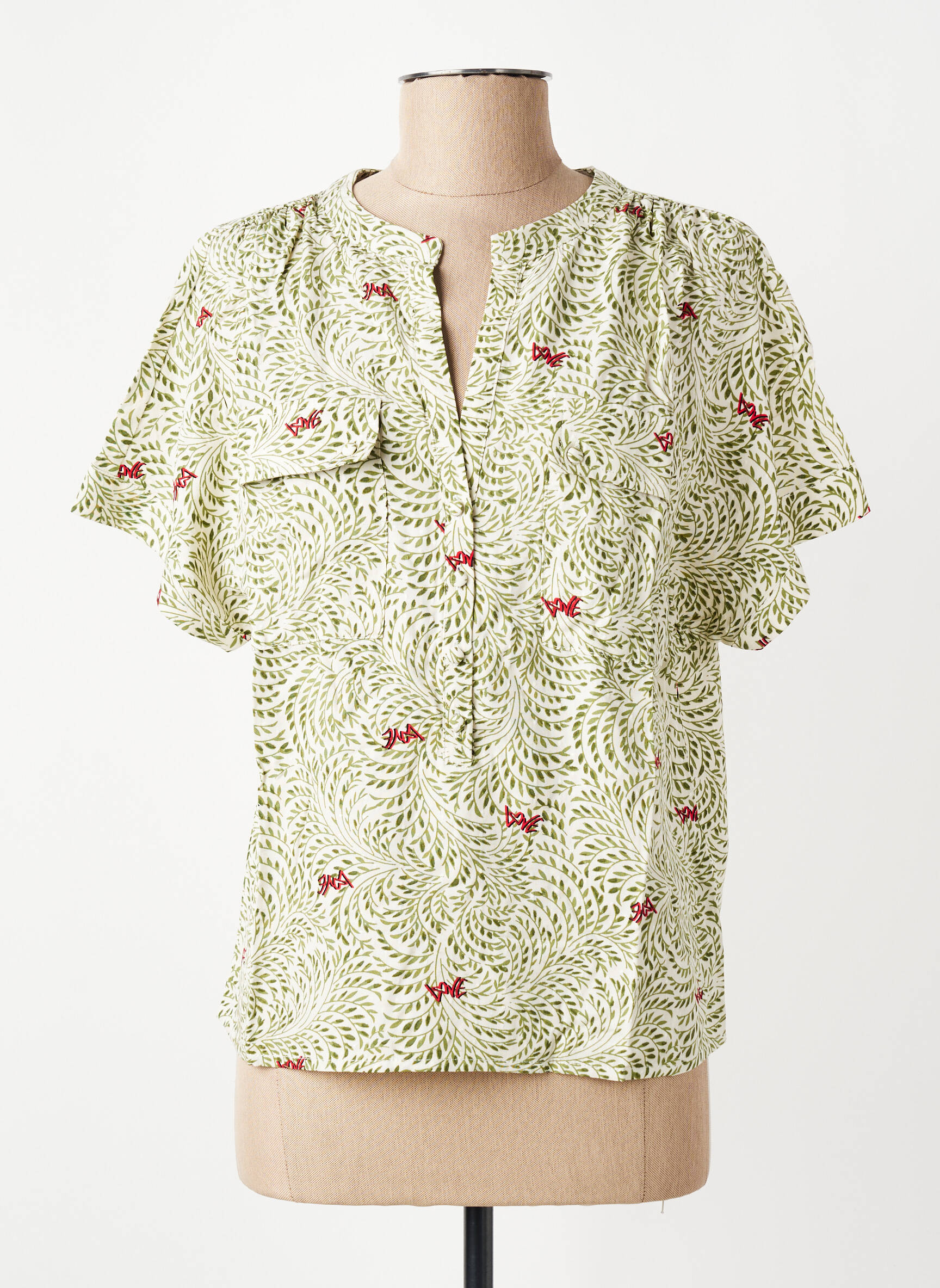Top vert VILA femme