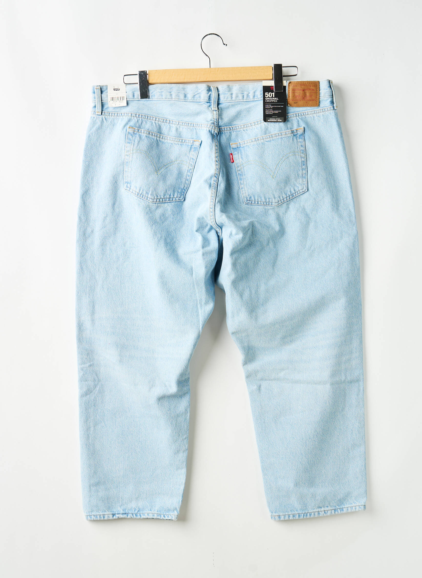 Jeans coupe droite bleu LEVI'S femme