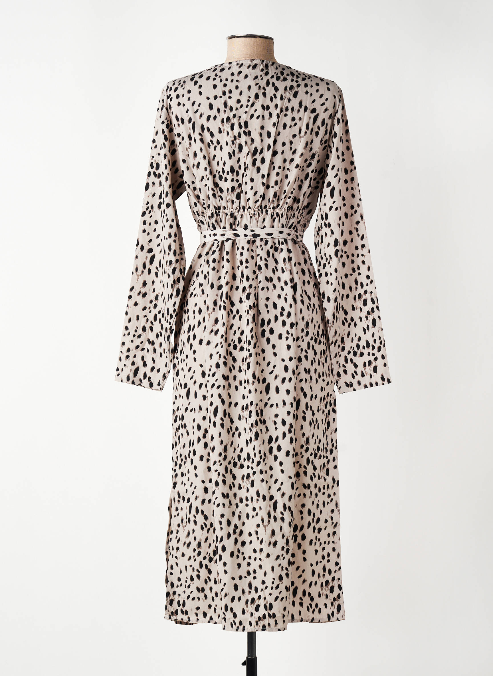 Robe mi-longue gris MAMA LICIOUS femme