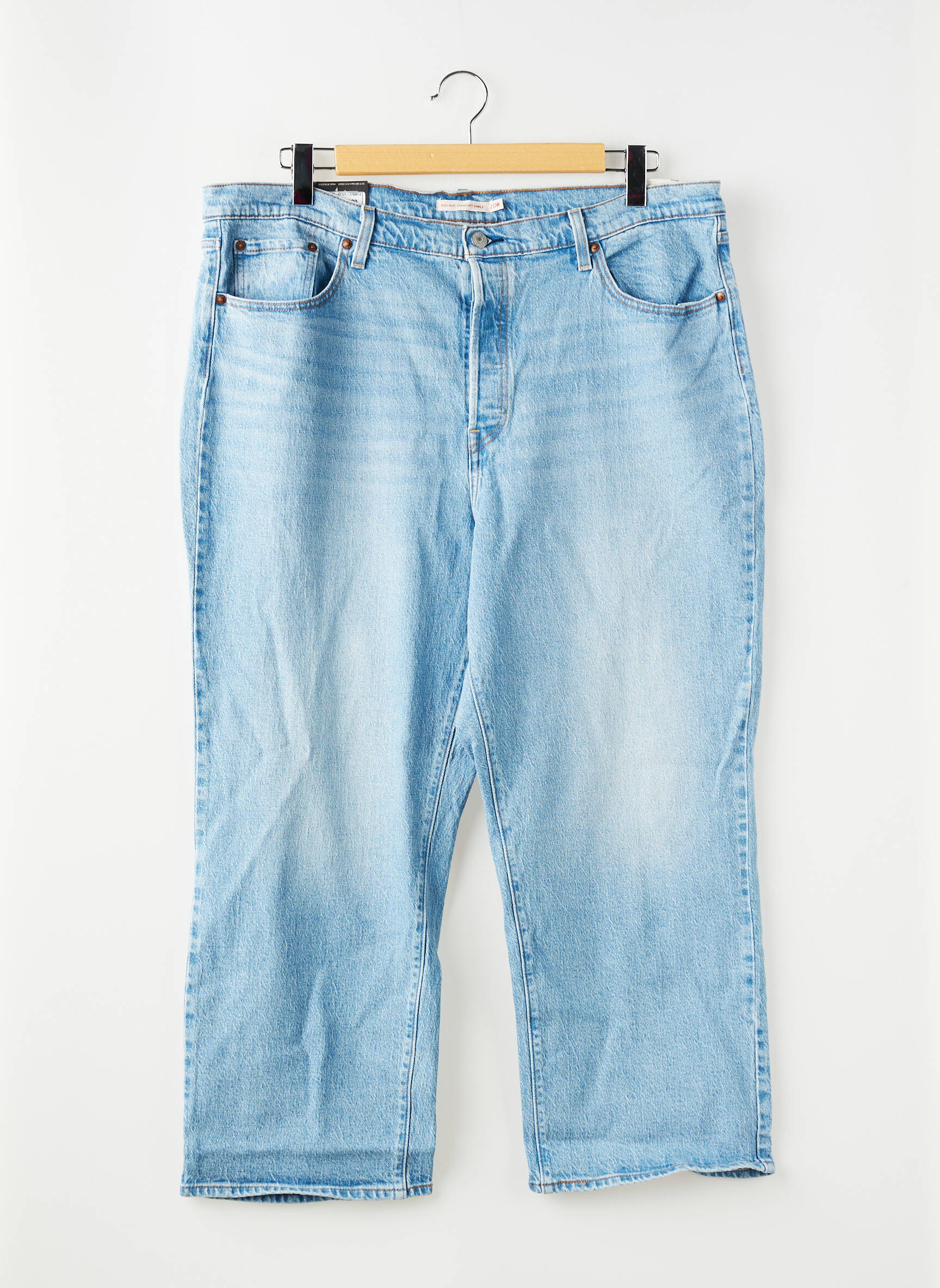 Jeans coupe droite bleu LEVI'S femme