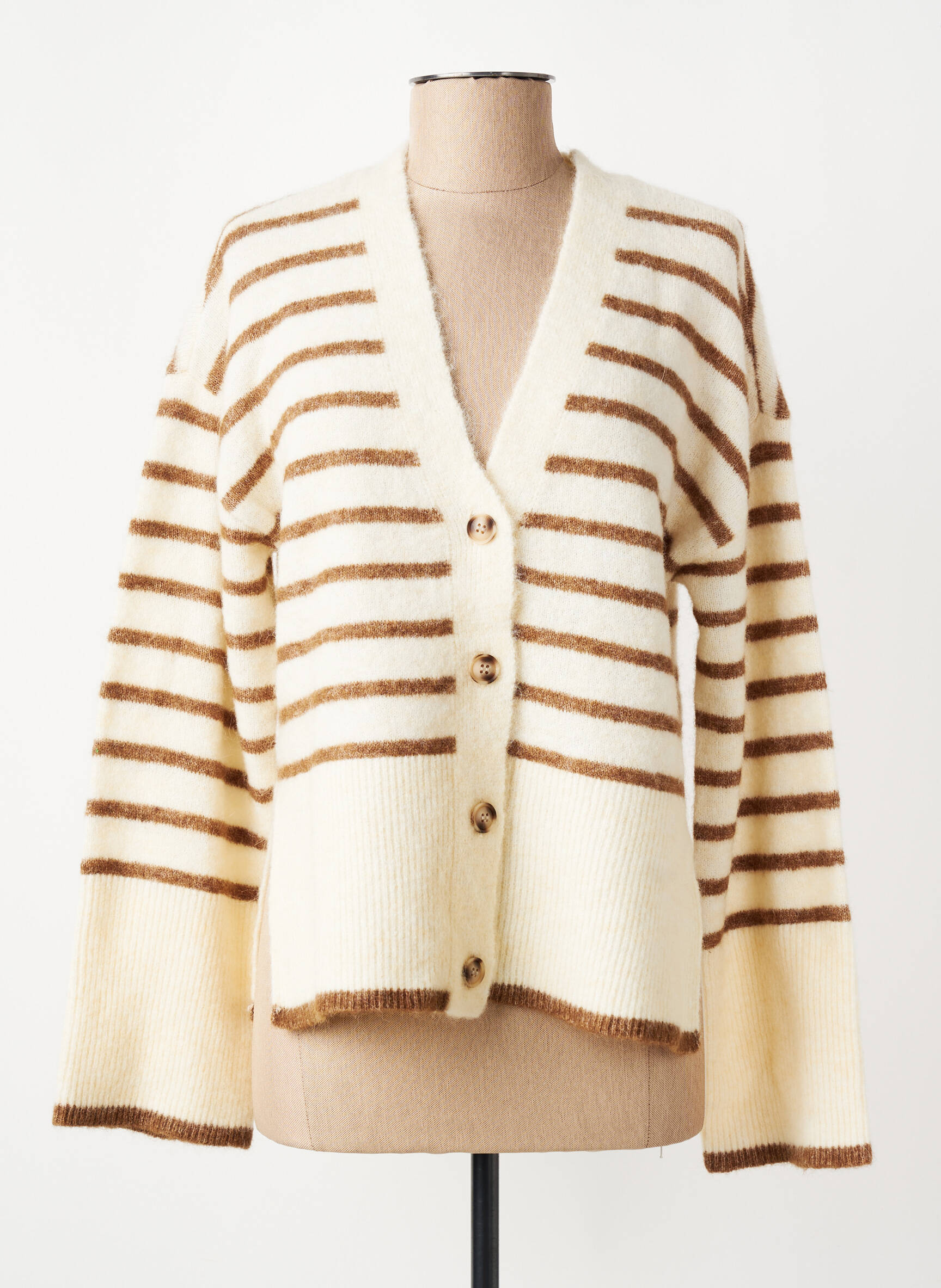 Gilet manches longues gris VILA femme