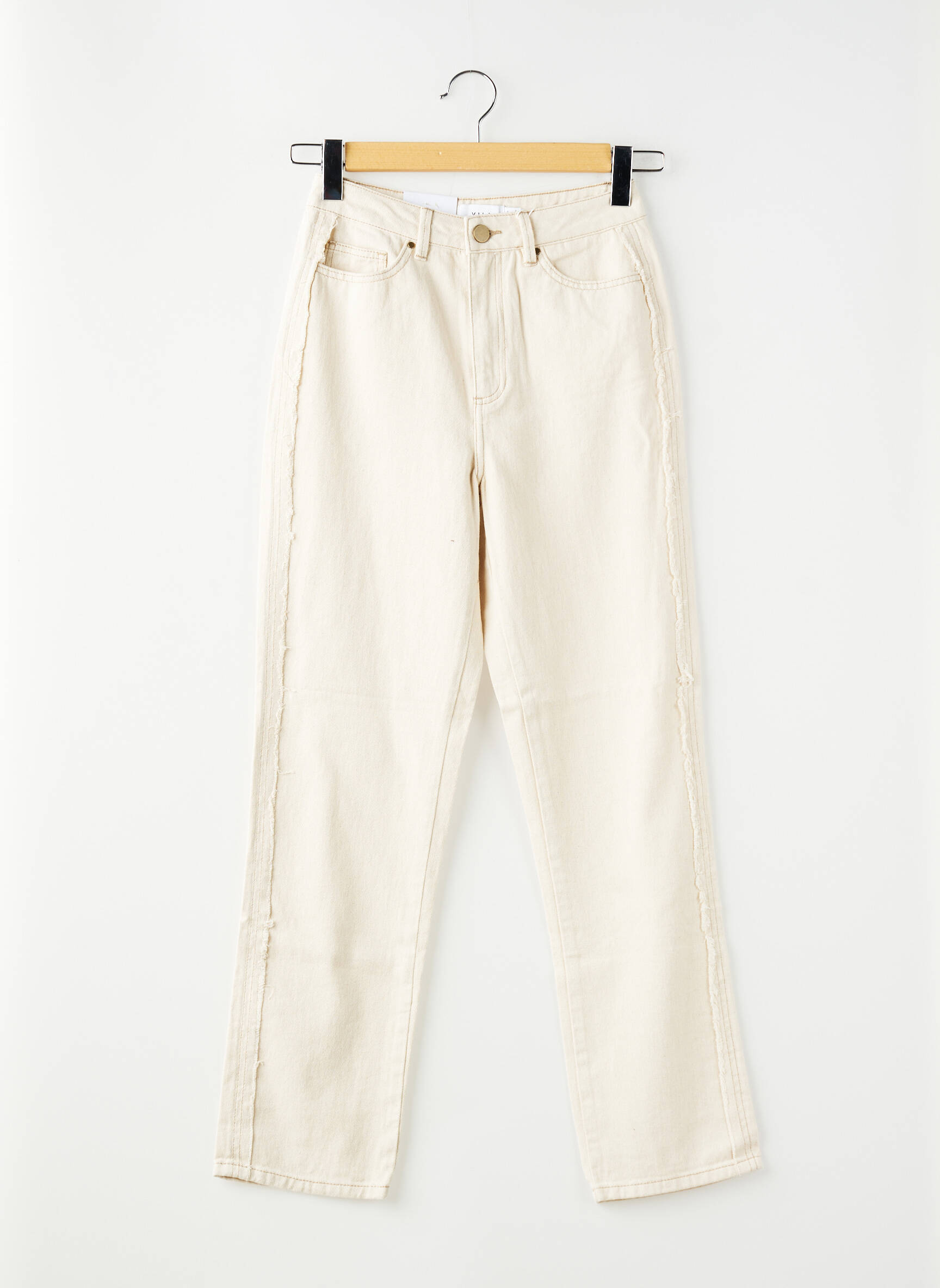 Jeans coupe droite blanc VILA femme