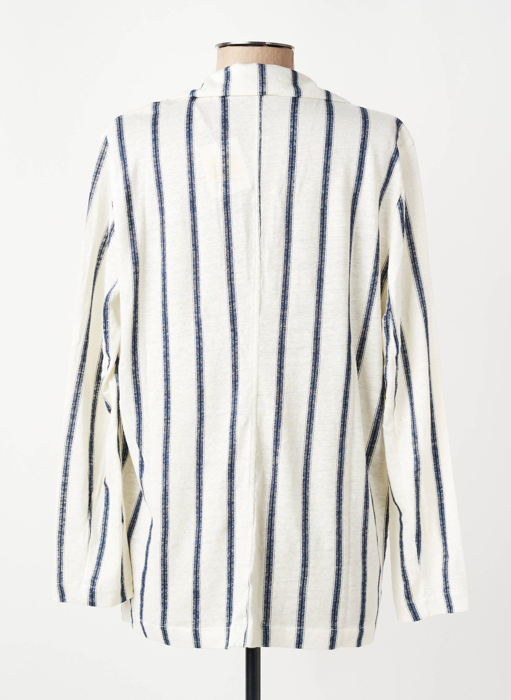Blazer bleu MAJESTIC FILATURES femme