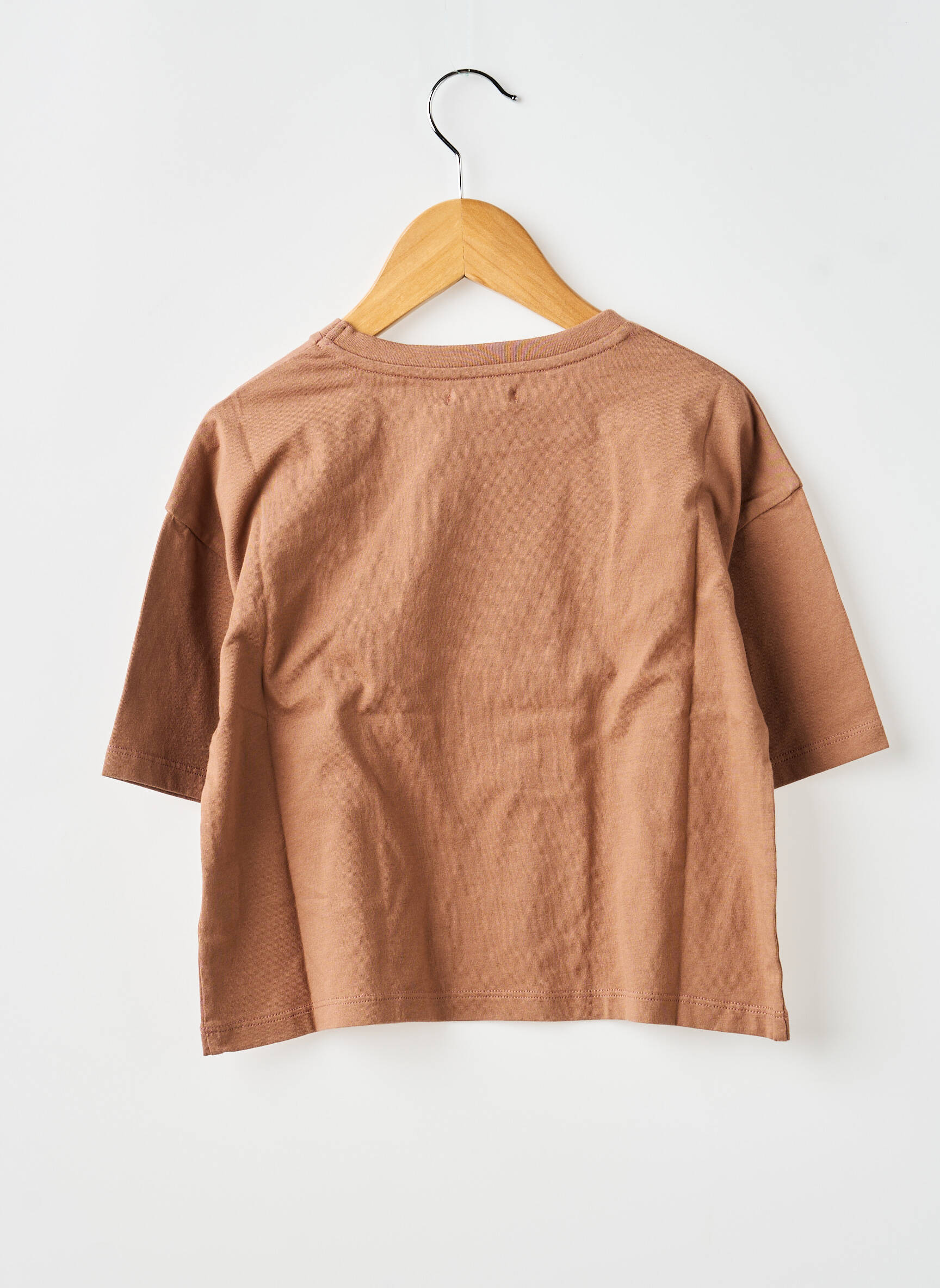 T-shirt marron THE NEW SOCIETY fille