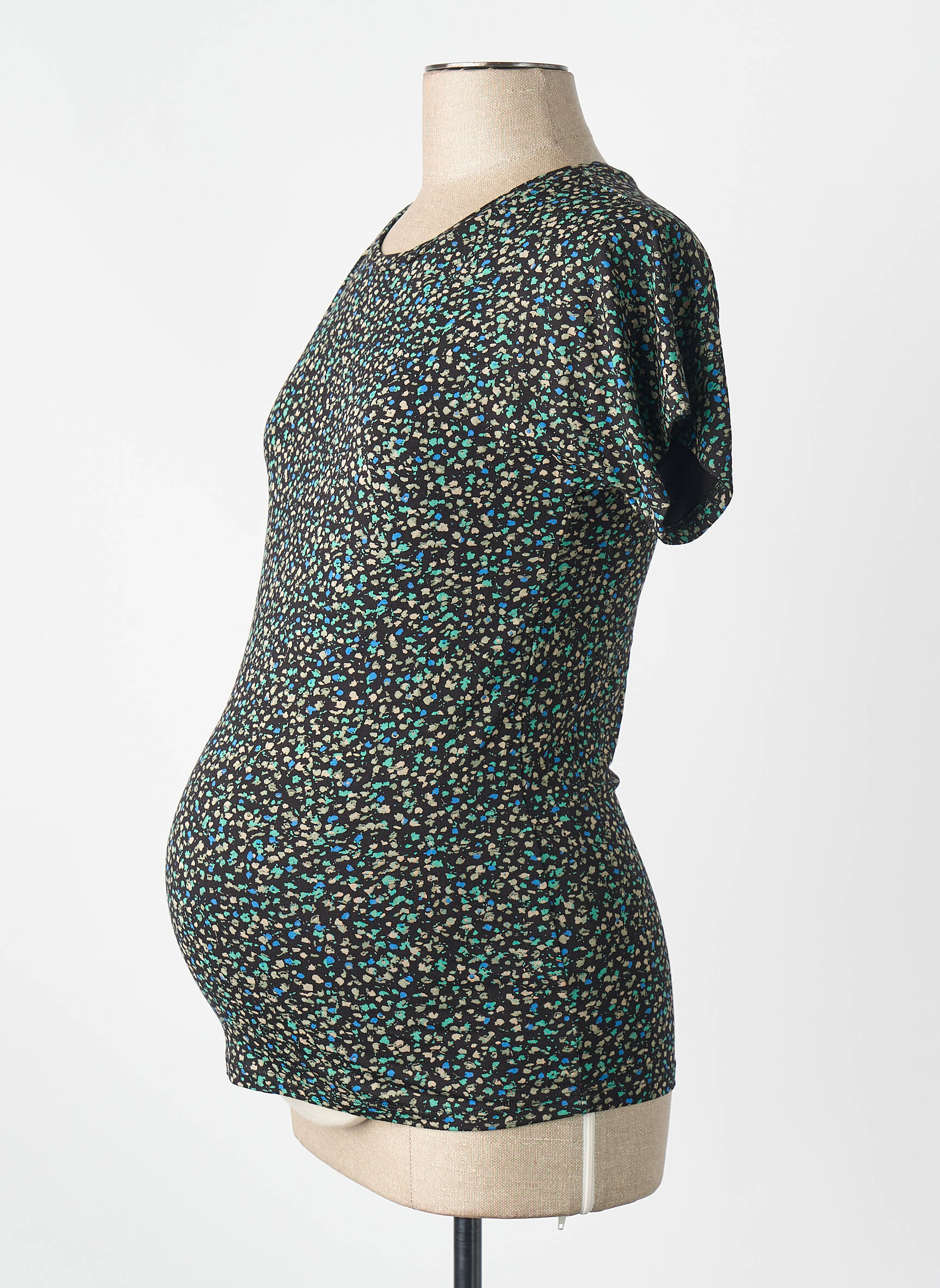 T-shirt / top maternité noir SUPERMOM femme