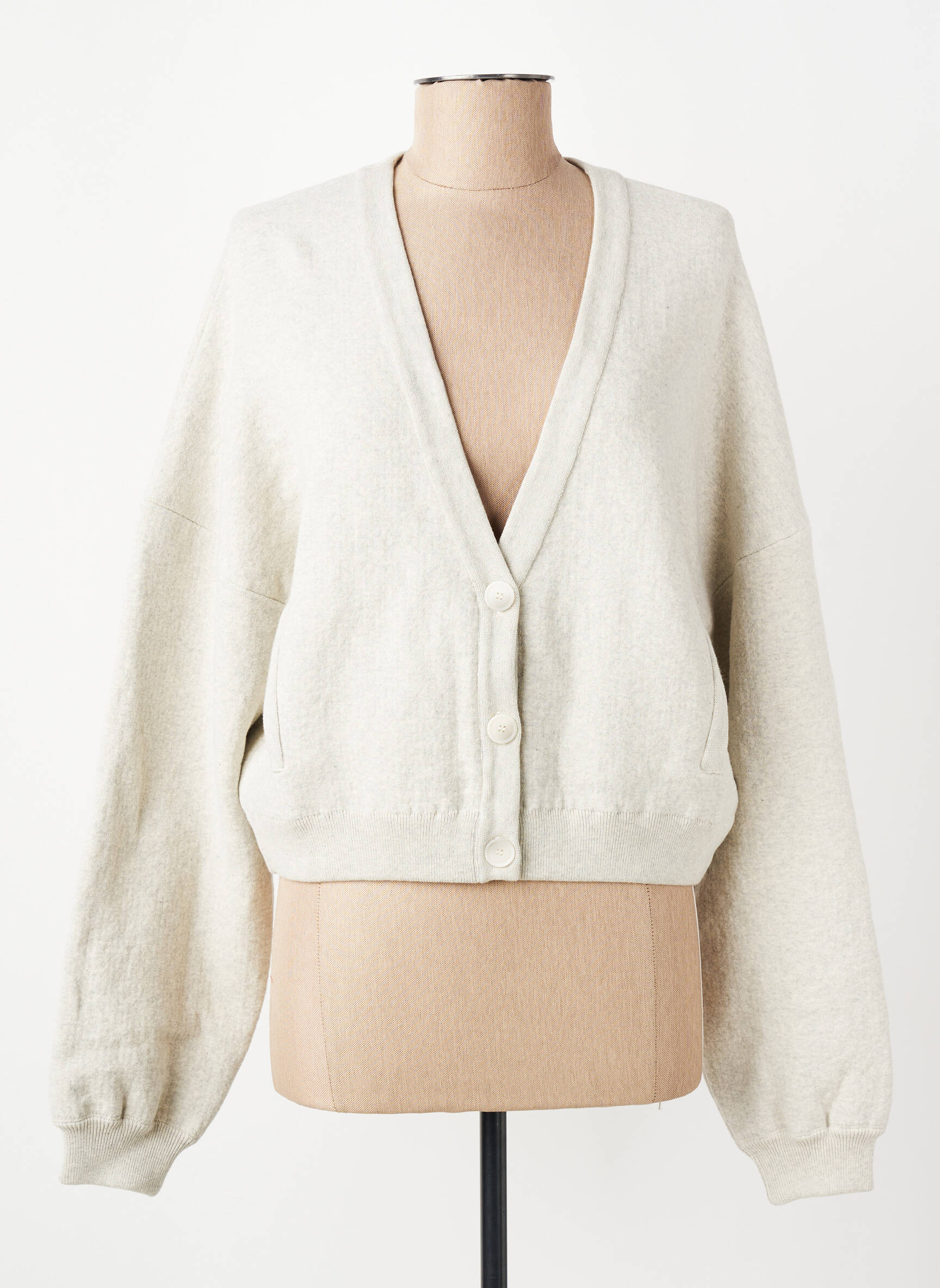 Gilet manches longues gris HUMANOID femme
