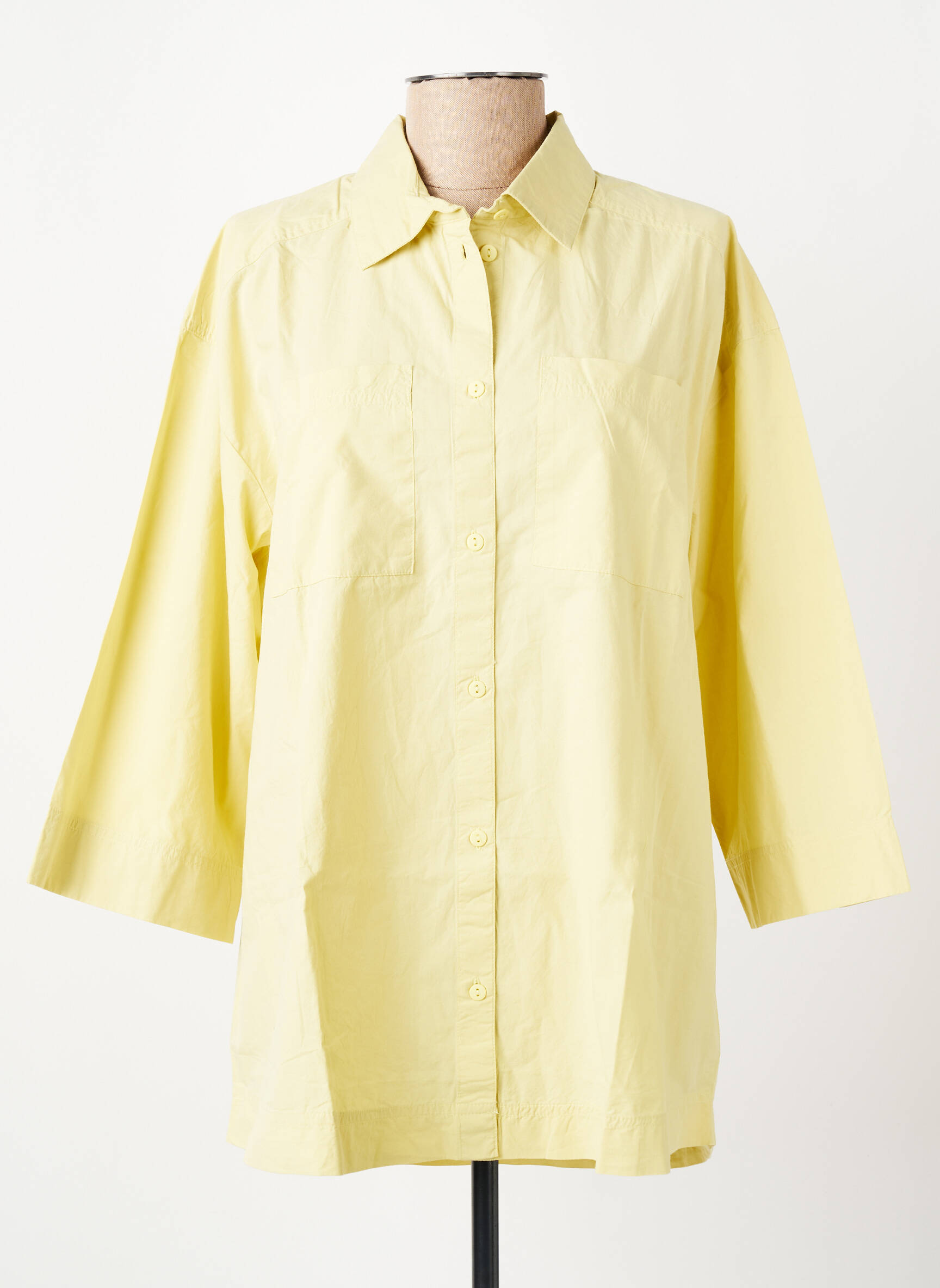 Chemisier manches courtes manches courtes jaune MSCH COPENHAGEN femme