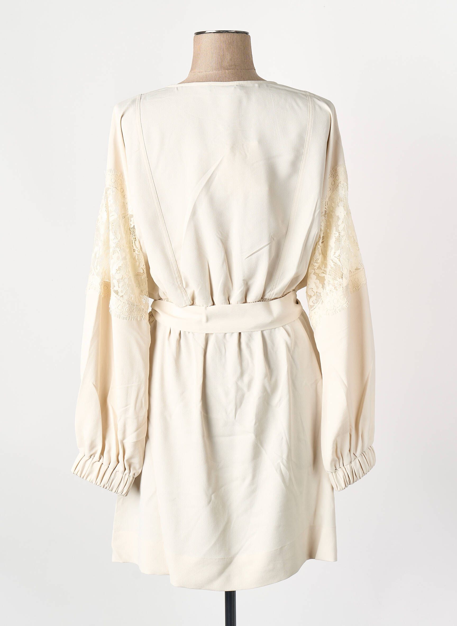 Robe mi-longue beige TWINSET femme