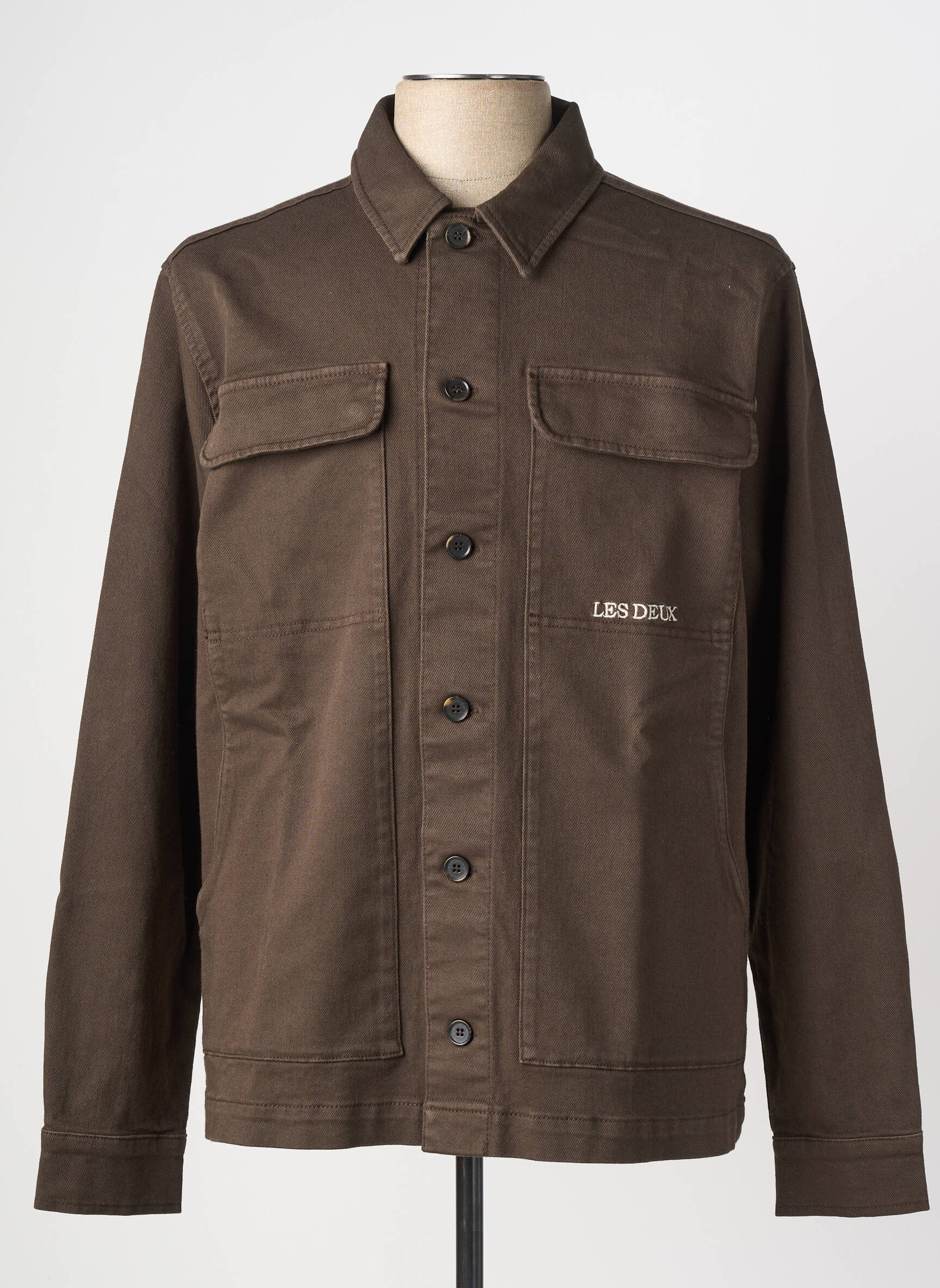 Veste en jean marron LES DEUX homme