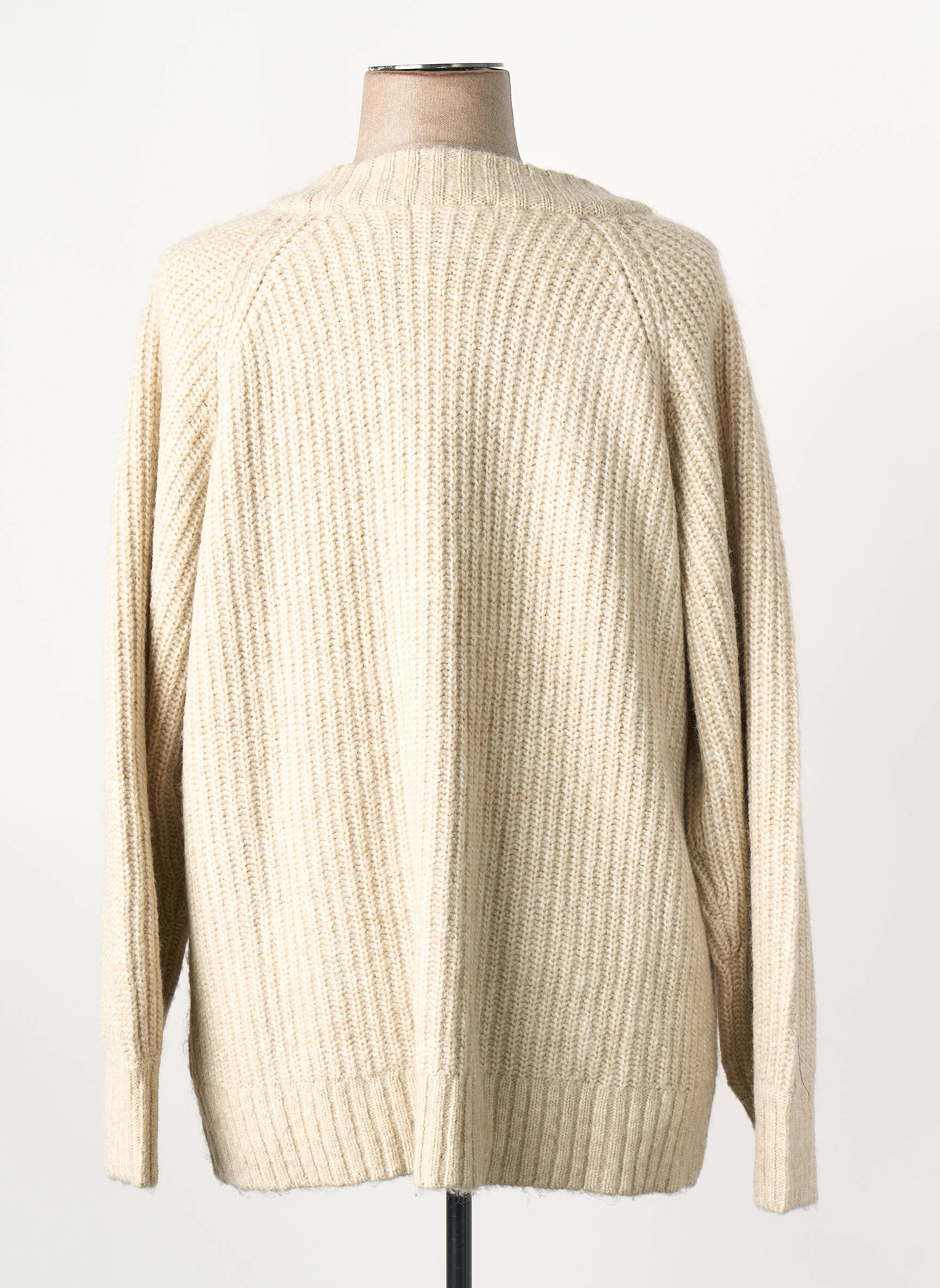 Gilet manches longues beige GINA TRICOT femme