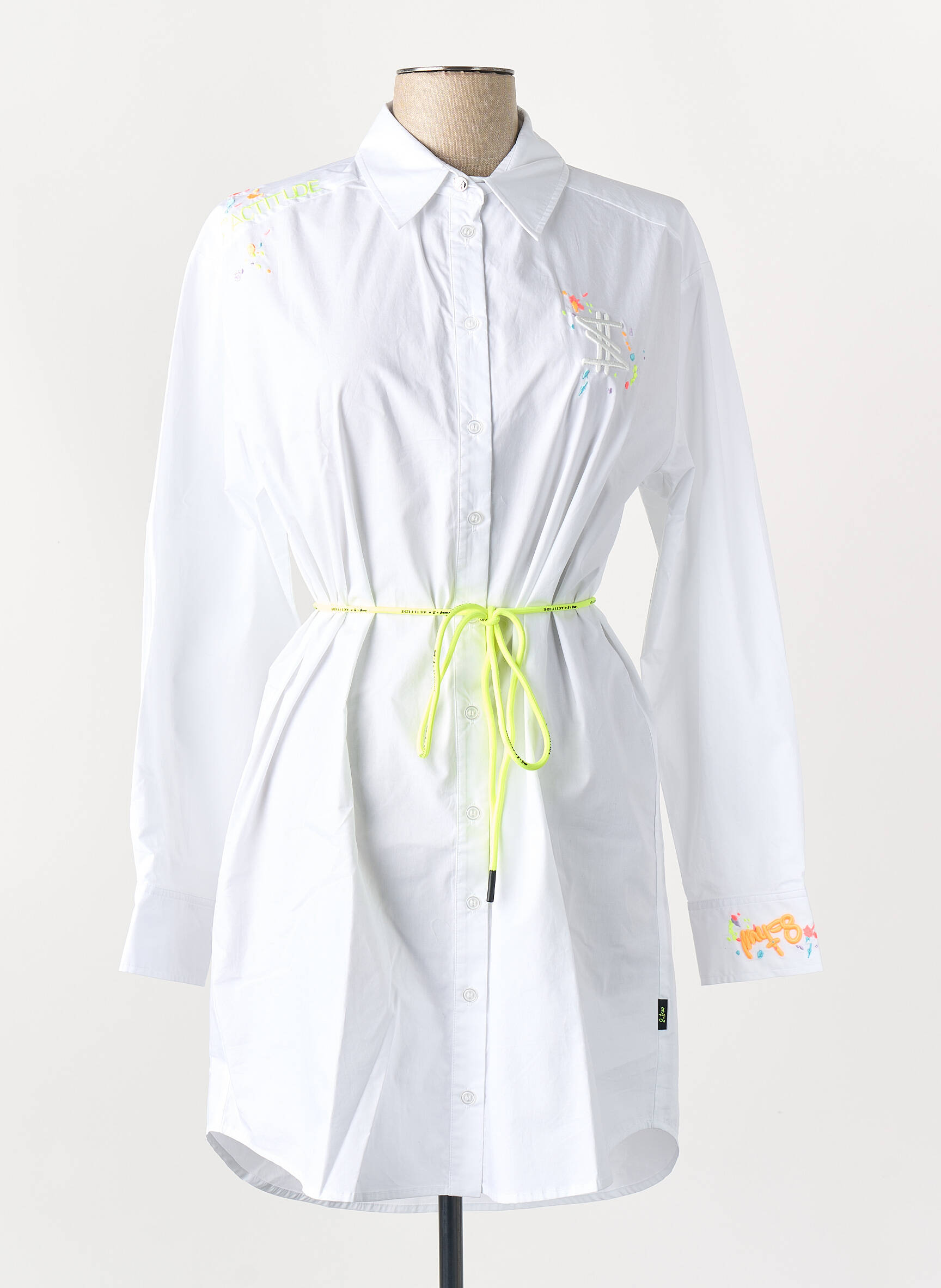 Robe courte blanc TWINSET femme