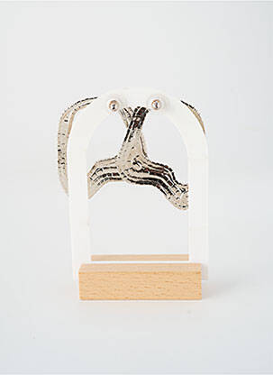 Boucles d’oreilles blanc HELENE ZUBELDIA femme