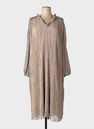Robe mi-longue marron EVOKED VILA femme