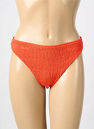 Bas de maillot de bain orange ALBERTINE femme