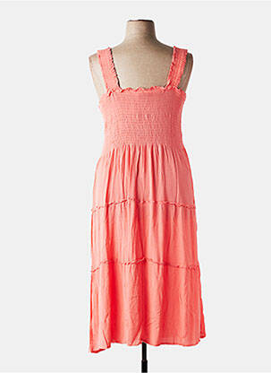 Robe mi-longue orange VERO MODA femme