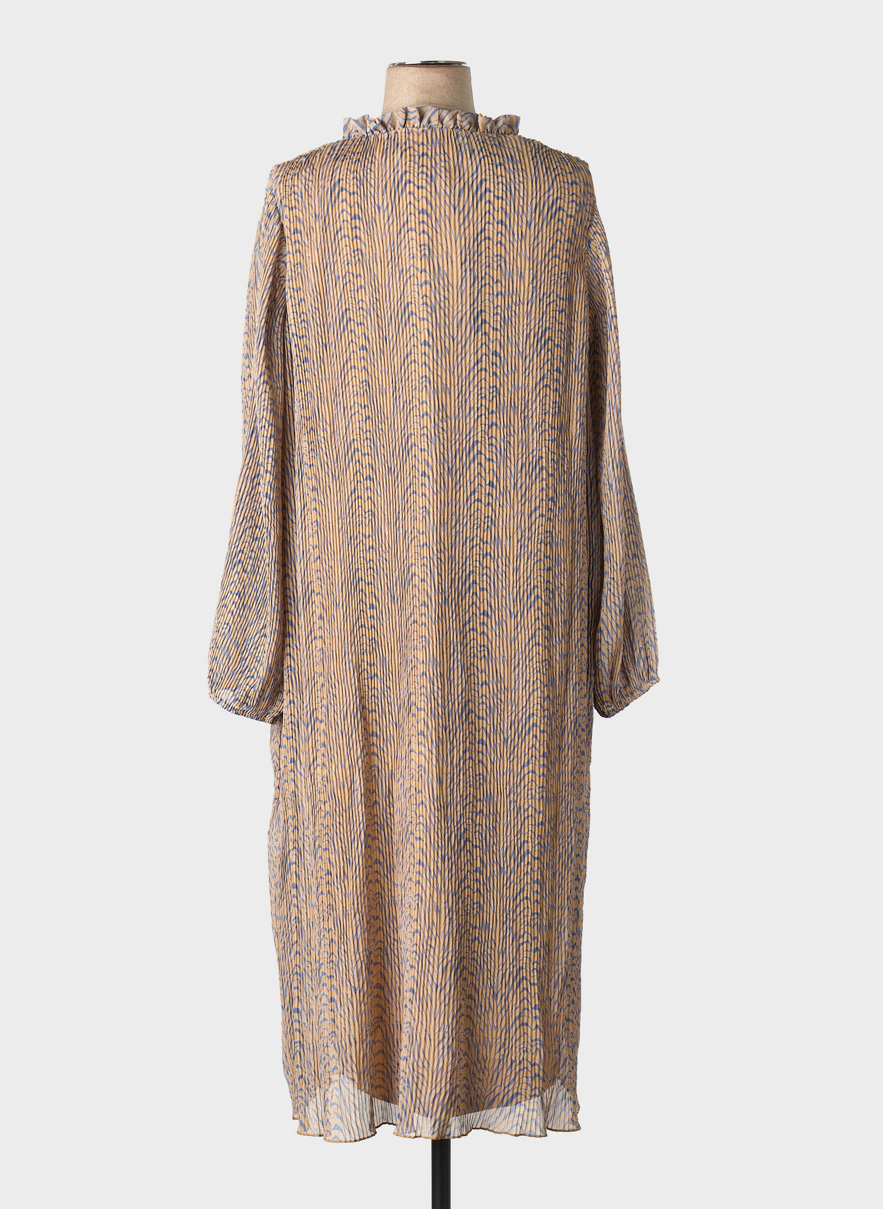 Robe mi-longue marron EVOKED VILA femme