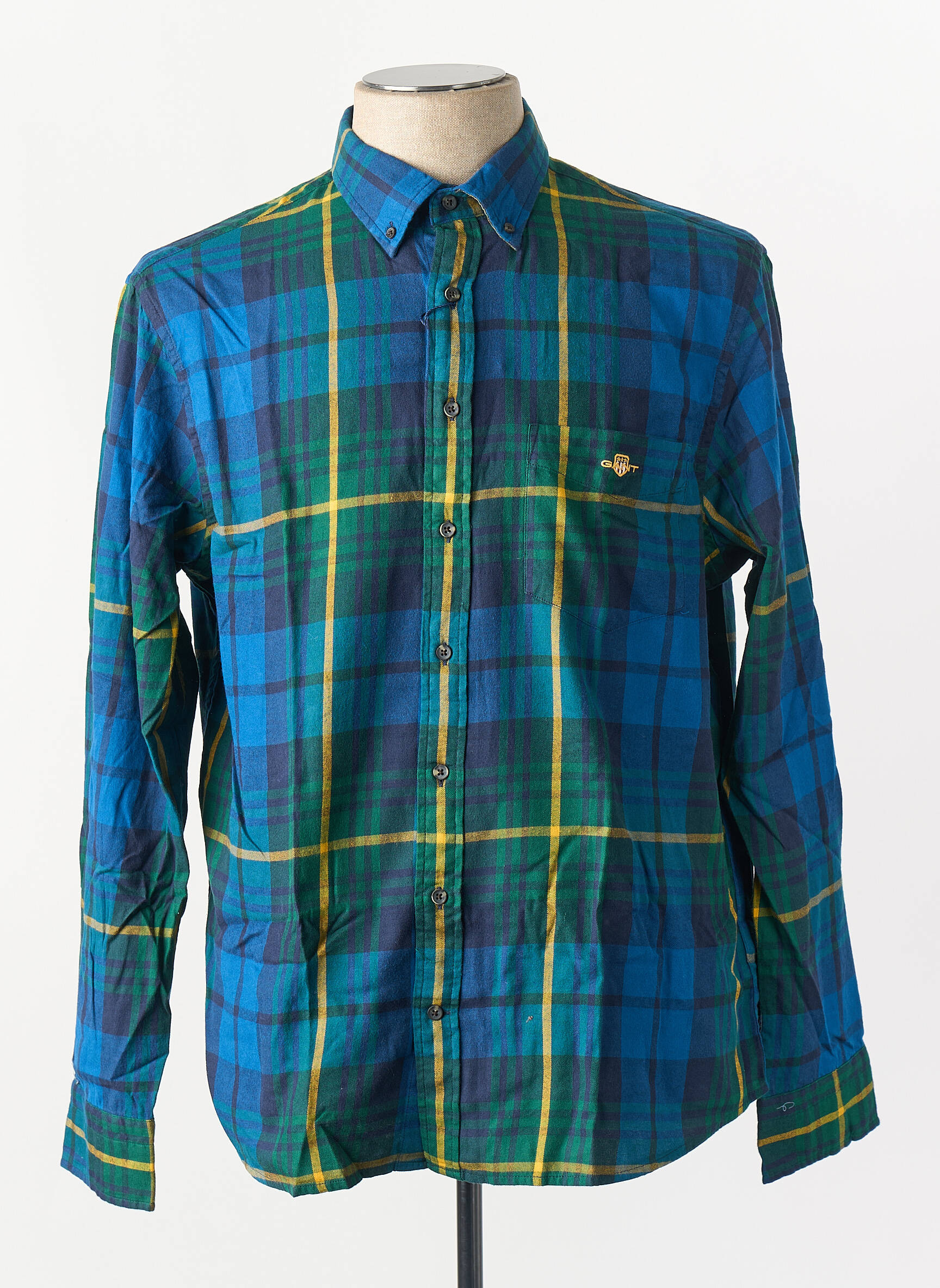 Chemise manches longues vert GANT homme