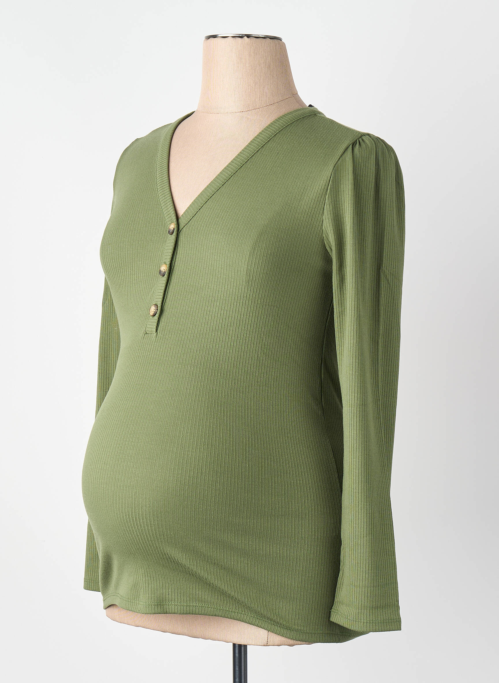 Pull maternité kaki SUPERMOM femme