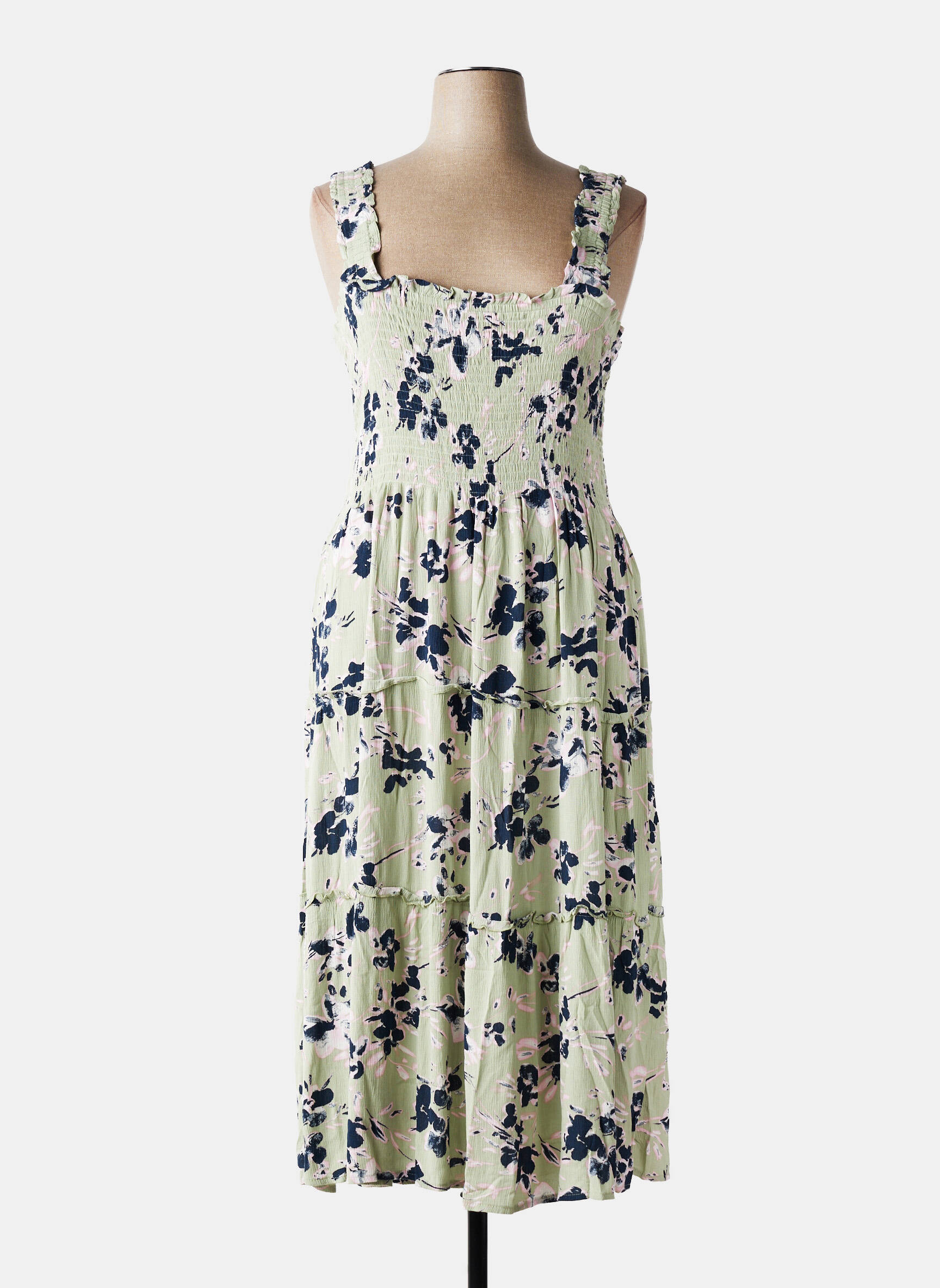Robe mi-longue vert VERO MODA femme
