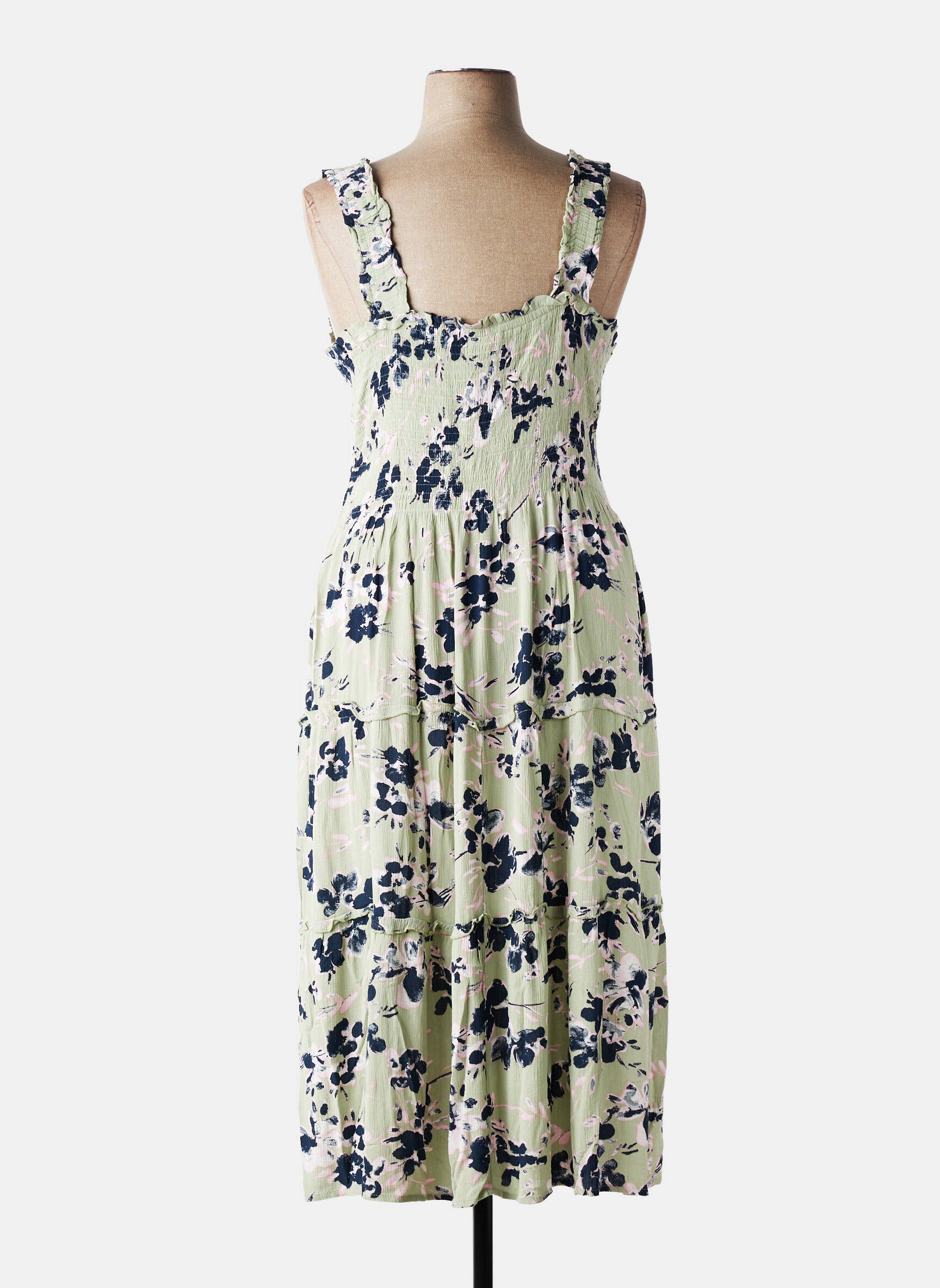 Robe mi-longue vert VERO MODA femme