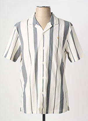 Chemise manches courtes bleu FARAH homme