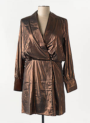 Robe mi-longue marron VILA femme