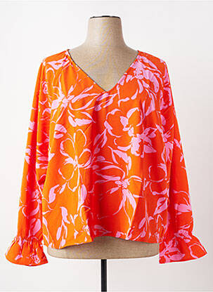 Top orange VERO MODA femme