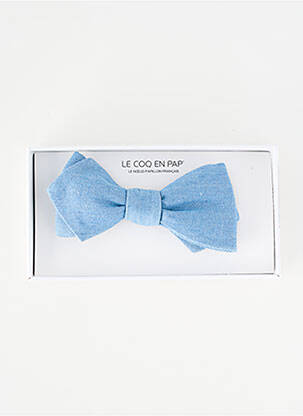 Noeud papillon bleu LE COQ EN PAP' homme