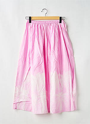 Jupe mi-longue rose V.DE.VINSTER femme