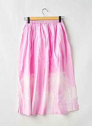 Jupe mi-longue rose V.DE.VINSTER femme