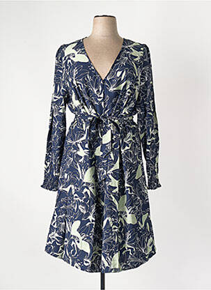 Robe mi-longue bleu VERO MODA femme