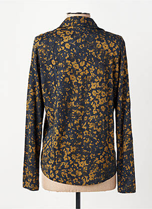 Chemise manches longues bleu MAJESTIC FILATURES femme