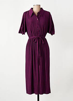 Robe mi-longue violet VILA femme