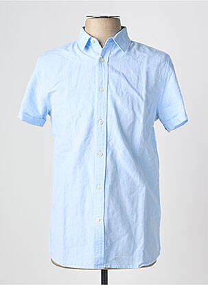 Chemise manches courtes bleu KNOWLEDGE COTTON APPAREL homme